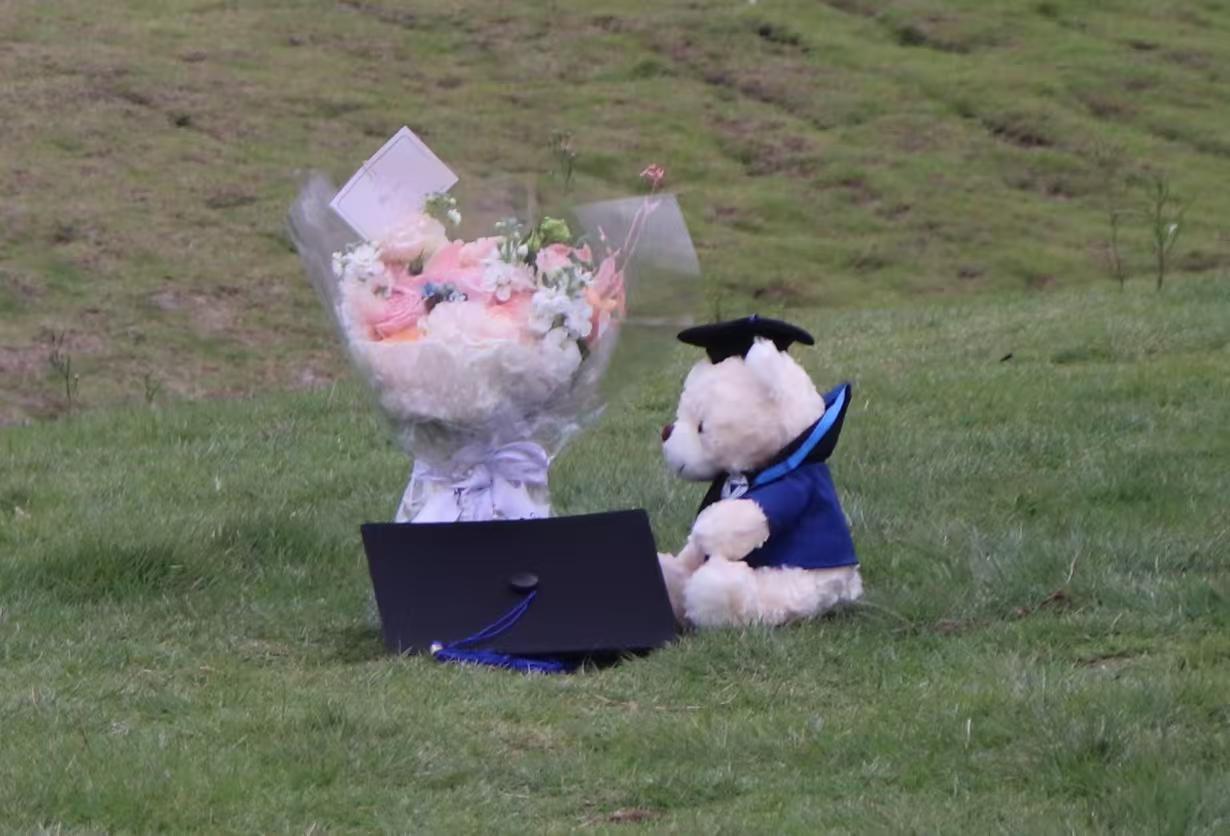 学士小熊和它的花